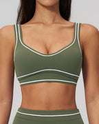 Vyla™ Contrast Trim U-Back Sports Bra