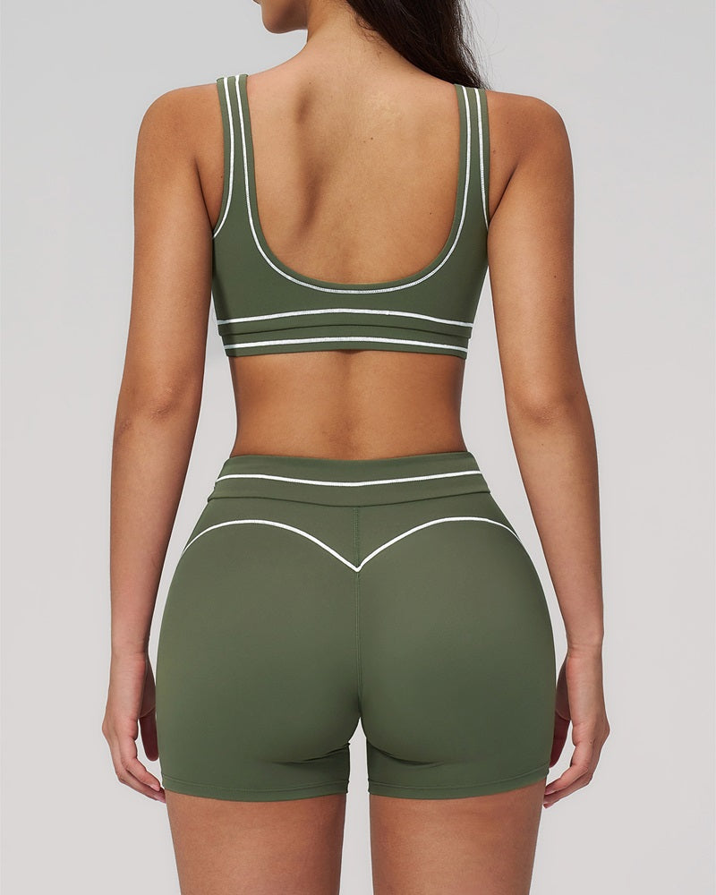 Vyla™ Contrast Trim U-Back Sports Bra