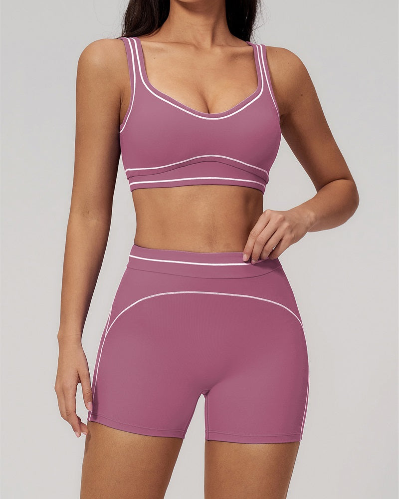 Vyla™ Contrast Trim U-Back Sports Bra