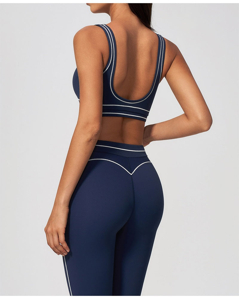 Vyla™ Contrast Trim U-Back Sports Bra