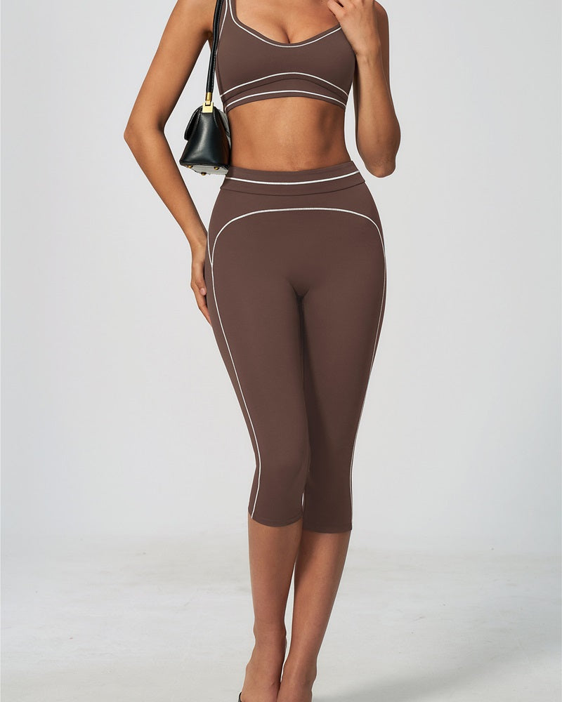 Vyla™ Contrast Trim U-Back Sports Bra