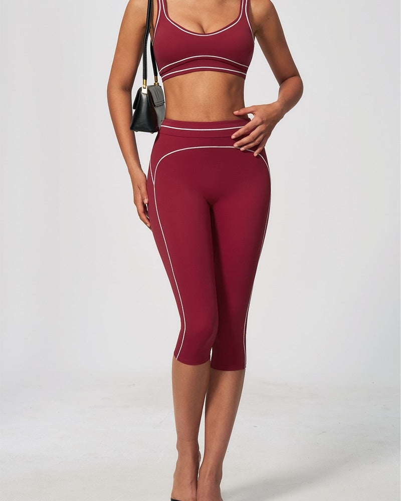 Vyla™ Contrast Trim U-Back Sports Bra