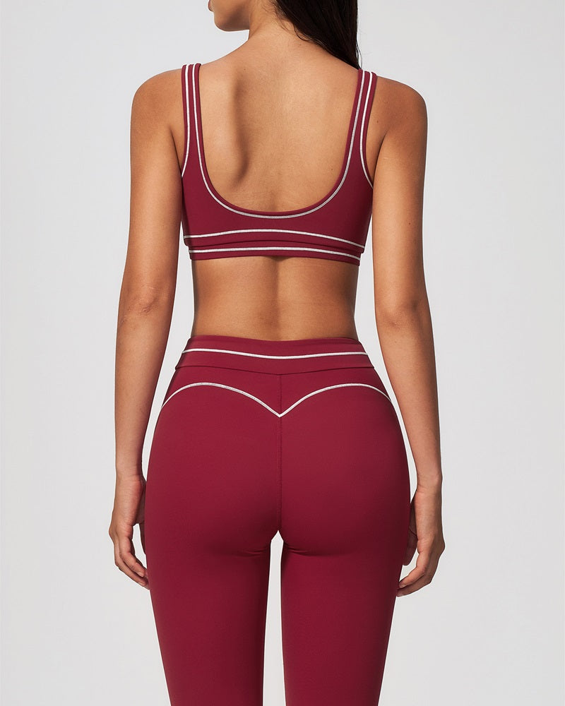 Vyla™ Contrast Trim U-Back Sports Bra