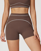 Vyla™ High-Waisted Contrast Trim Yoga Shorts