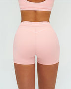 Vyla™ High-Waisted Contrast Trim Yoga Shorts