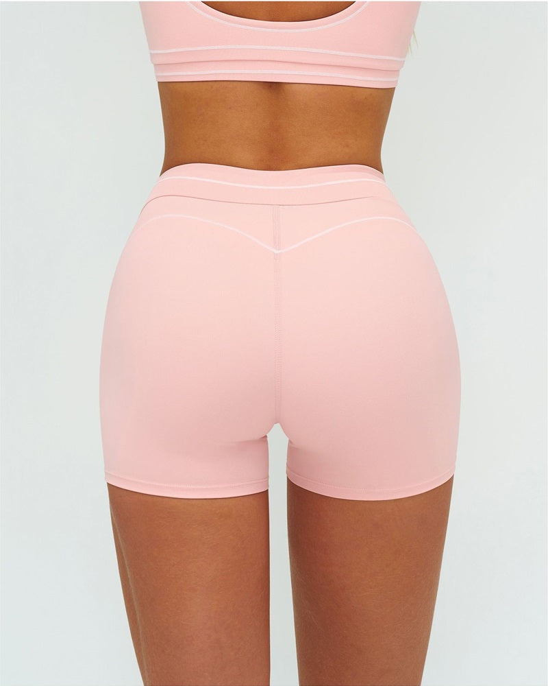 Vyla™ High-Waisted Contrast Trim Yoga Shorts