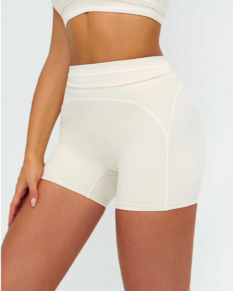 Vyla™ High-Waisted Contrast Trim Yoga Shorts