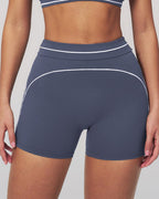 Vyla™ High-Waisted Contrast Trim Yoga Shorts