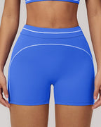 Vyla™ High-Waisted Contrast Trim Yoga Shorts
