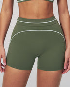 Vyla™ High-Waisted Contrast Trim Yoga Shorts