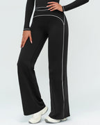 Vyla™ High-Waisted Contrast Panel Wide Leg Pants