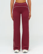 Vyla™ High-Waisted Contrast Panel Wide Leg Pants