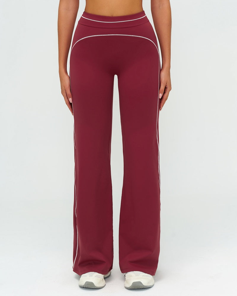 Vyla™ High-Waisted Contrast Panel Wide Leg Pants