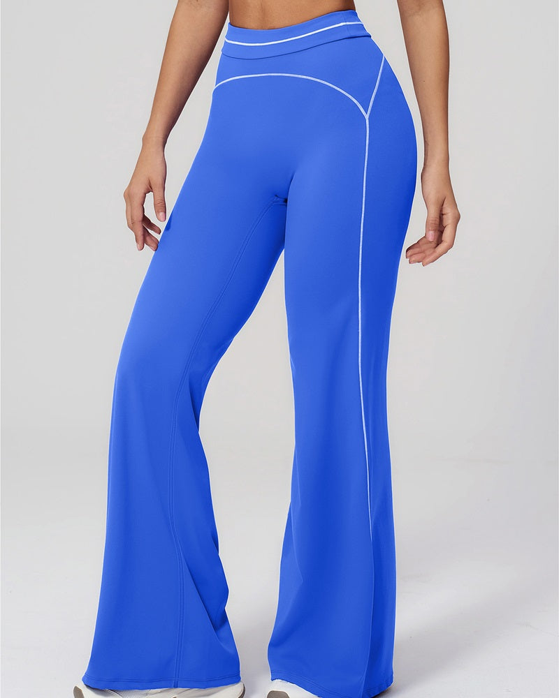 Vyla™ High-Waisted Contrast Panel Wide Leg Pants