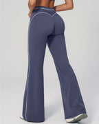 Vyla™ High-Waisted Contrast Panel Wide Leg Pants