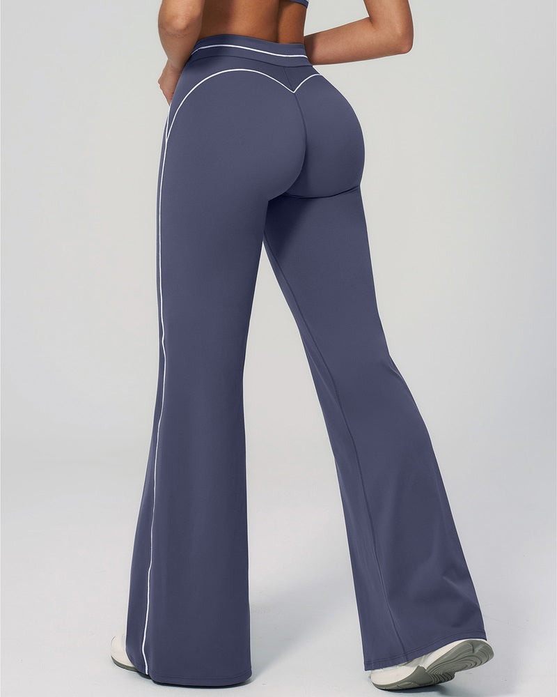 Vyla™ High-Waisted Contrast Panel Wide Leg Pants