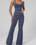 Vyla™ High-Waisted Contrast Panel Wide Leg Pants