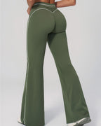 Vyla™ High-Waisted Contrast Panel Wide Leg Pants