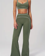 Vyla™ High-Waisted Contrast Panel Wide Leg Pants