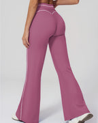 Vyla™ High-Waisted Contrast Panel Wide Leg Pants
