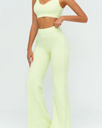 Vyla™ High-Waisted Contrast Panel Wide Leg Pants