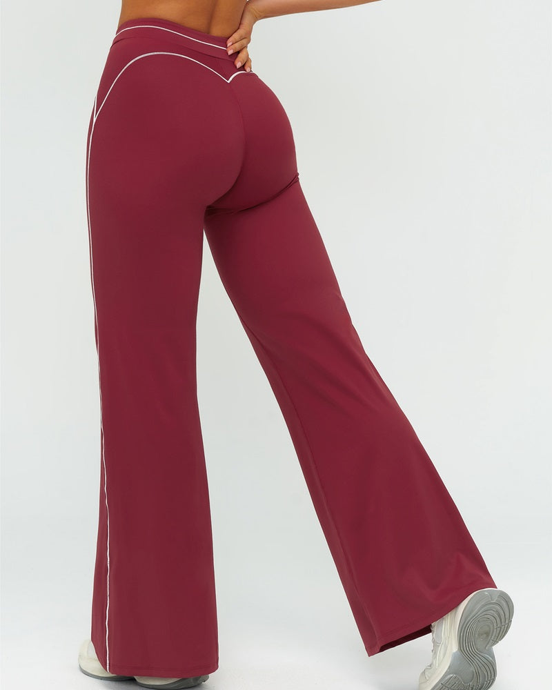Vyla™ High-Waisted Contrast Panel Wide Leg Pants