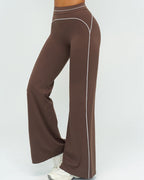 Vyla™ High-Waisted Contrast Panel Wide Leg Pants