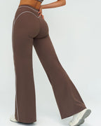 Vyla™ High-Waisted Contrast Panel Wide Leg Pants