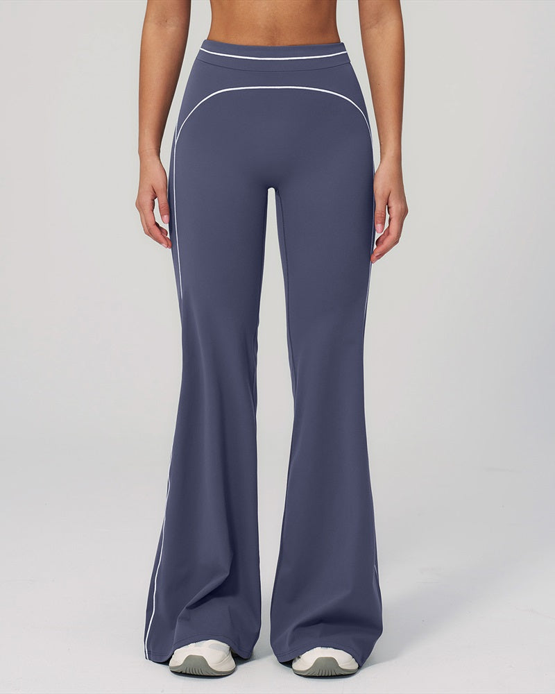 Vyla™ High-Waisted Contrast Panel Wide Leg Pants