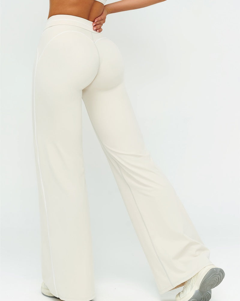 Vyla™ High-Waisted Contrast Panel Wide Leg Pants