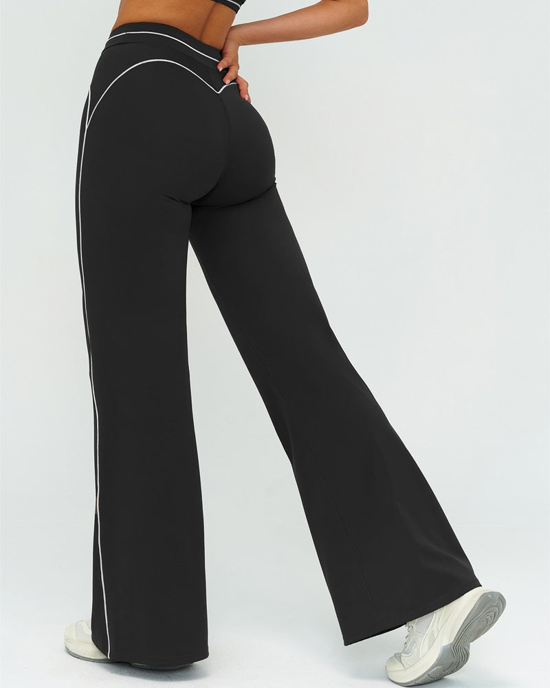 Vyla™ High-Waisted Contrast Panel Wide Leg Pants