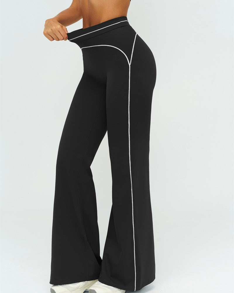 Vyla™ High-Waisted Contrast Panel Wide Leg Pants