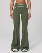Vyla™ High-Waisted Contrast Panel Wide Leg Pants