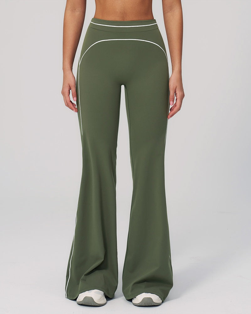 Vyla™ High-Waisted Contrast Panel Wide Leg Pants