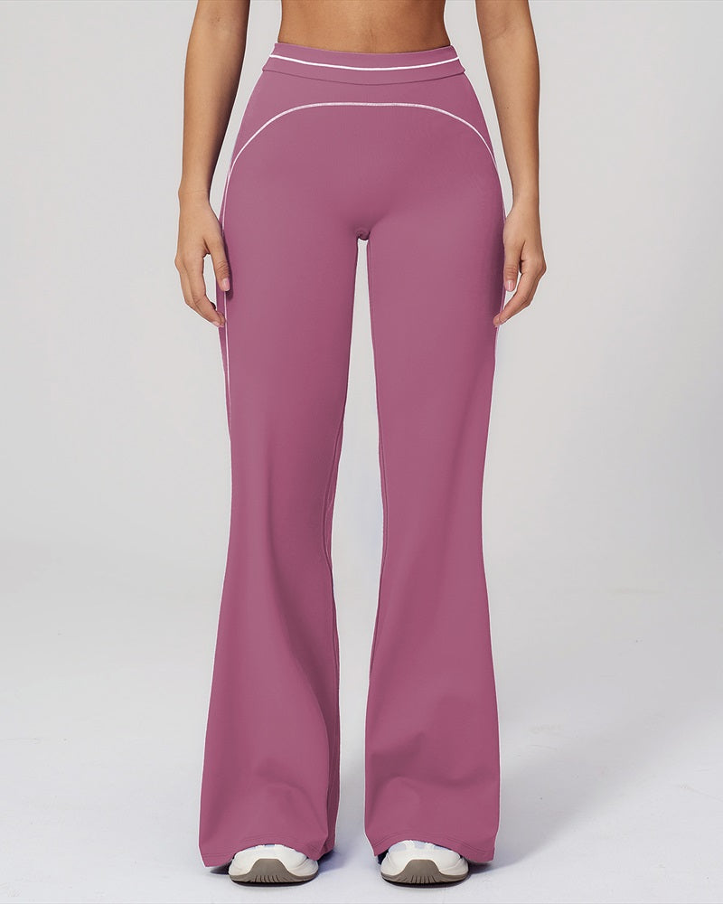 Vyla™ High-Waisted Contrast Panel Wide Leg Pants