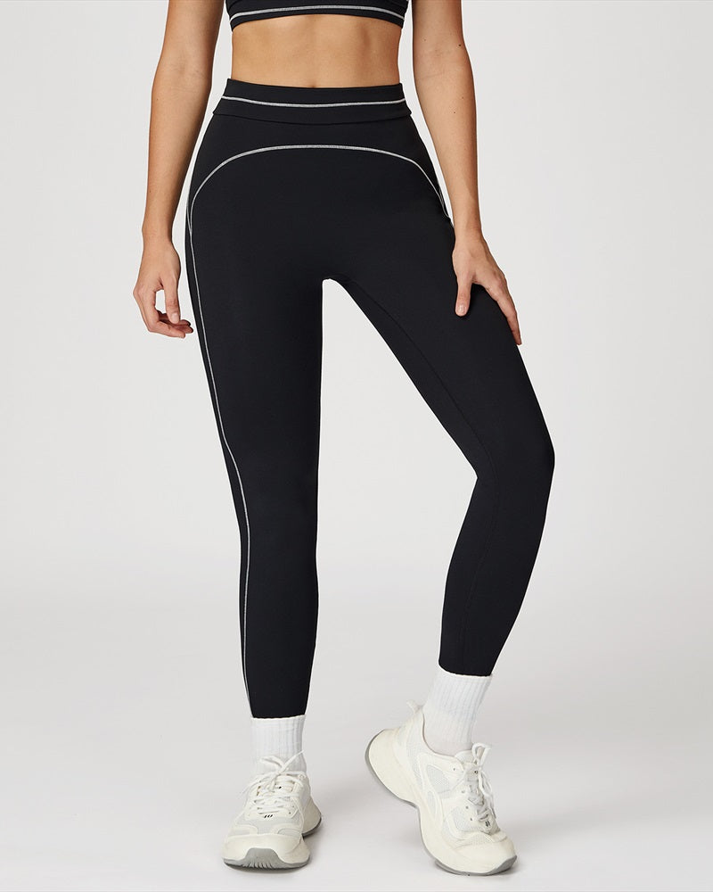 Vyla™ High-Waisted Contrast Trim Yoga Leggings