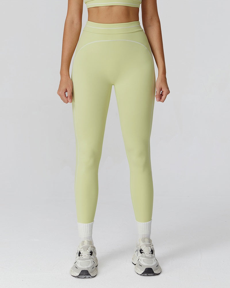 Vyla™ High-Waisted Contrast Trim Yoga Leggings