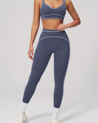 Vyla™ High-Waisted Contrast Trim Yoga Leggings