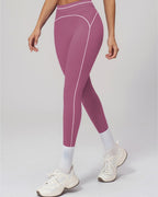 Vyla™ High-Waisted Contrast Trim Yoga Leggings