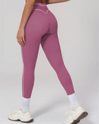 Vyla™ High-Waisted Contrast Trim Yoga Leggings