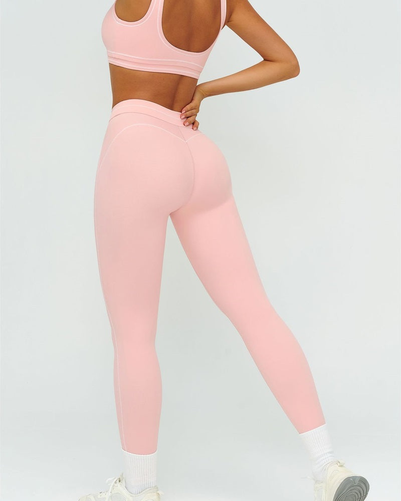 Vyla™ High-Waisted Contrast Trim Yoga Leggings