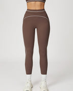 Vyla™ High-Waisted Contrast Trim Yoga Leggings