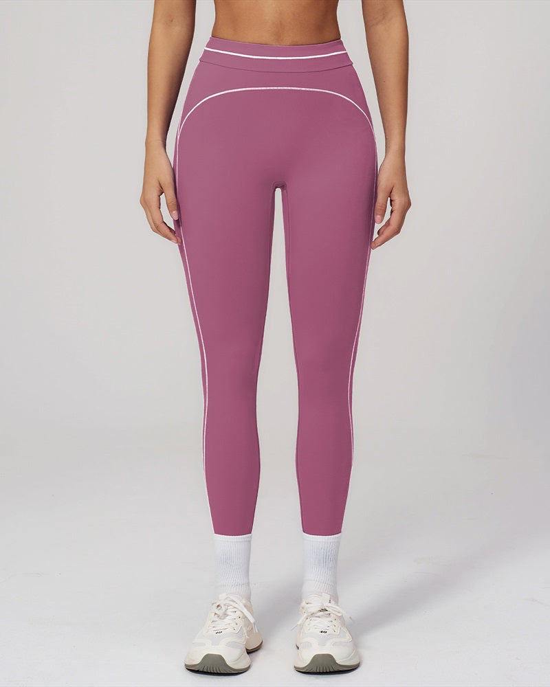 Vyla™ High-Waisted Contrast Trim Yoga Leggings