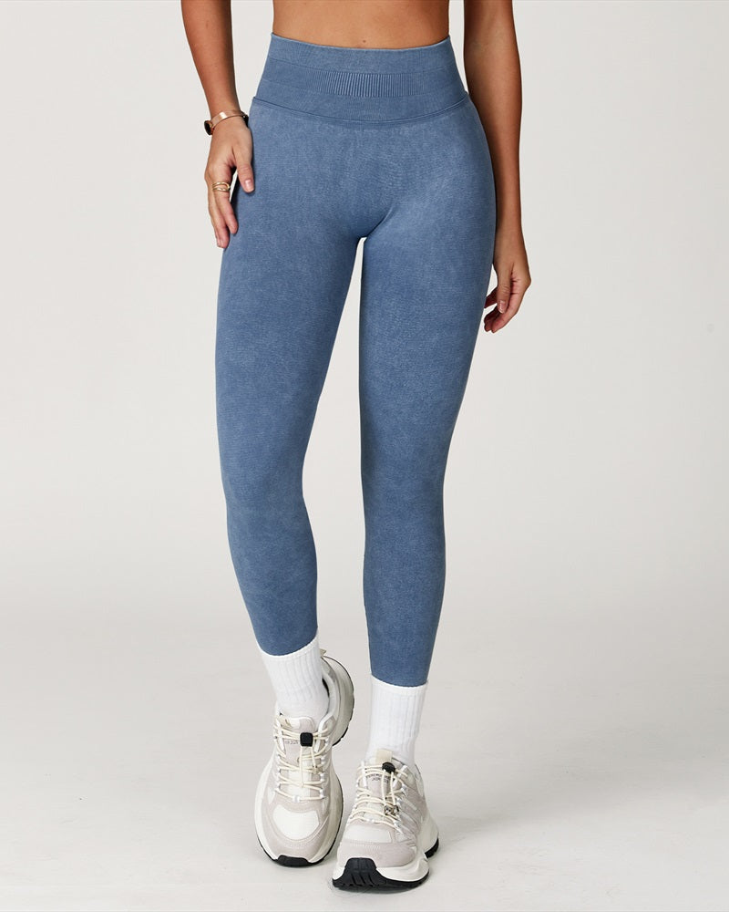 Vyla™ Washed High-Waisted Butt-Lifting Yoga Leggings