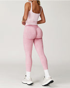 Vyla™ Washed High-Waisted Butt-Lifting Yoga Leggings