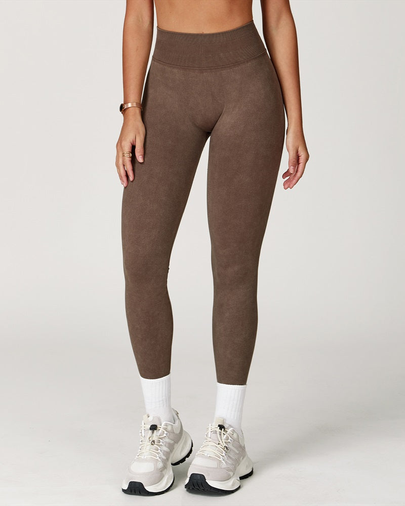 Vyla™ Washed High-Waisted Butt-Lifting Yoga Leggings