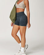 Vyla™ Seamless Washed High-Waisted Butt-Lifting Yoga Shorts