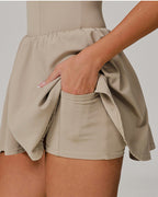 Vyla™ Cloud Stand Collar A-Line Tennis Dress