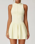 Vyla™ Cloud Stand Collar A-Line Tennis Dress
