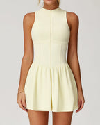 Vyla™ Cloud Stand Collar A-Line Tennis Dress